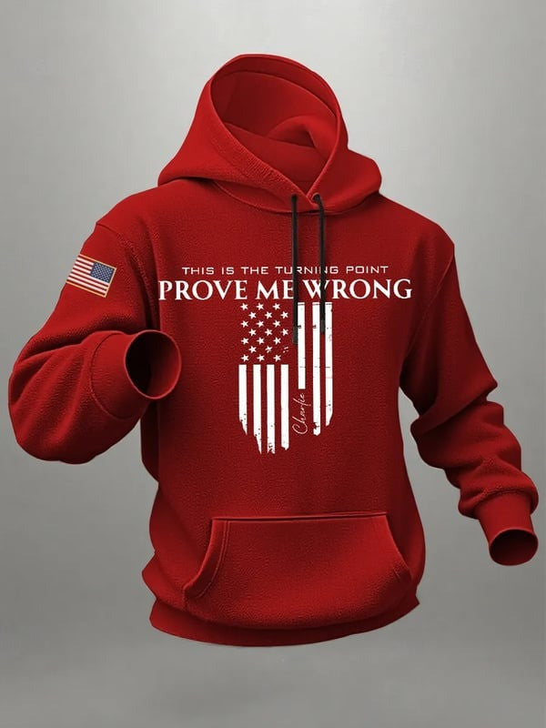 Red Charlie Kirk Memorial Hoodie This Is The Turning Point Prove Me Wrong Wear Red Oct. 14 - Lilybirchmarket