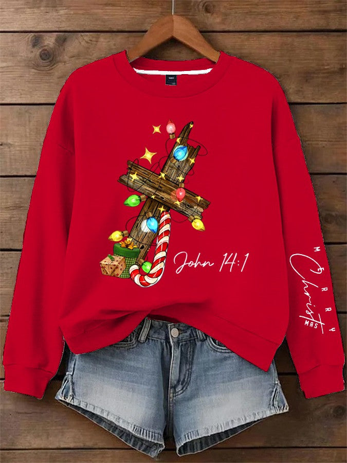 Red Charlie Kirk Sweatshirt Merry Christmas Sweatshirt Xmas Gifts For Patriots - Lilybirchmarket