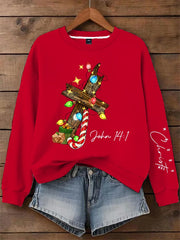 Red Charlie Kirk Sweatshirt Merry Christmas Sweatshirt Xmas Gifts For Patriots - Lilybirchmarket