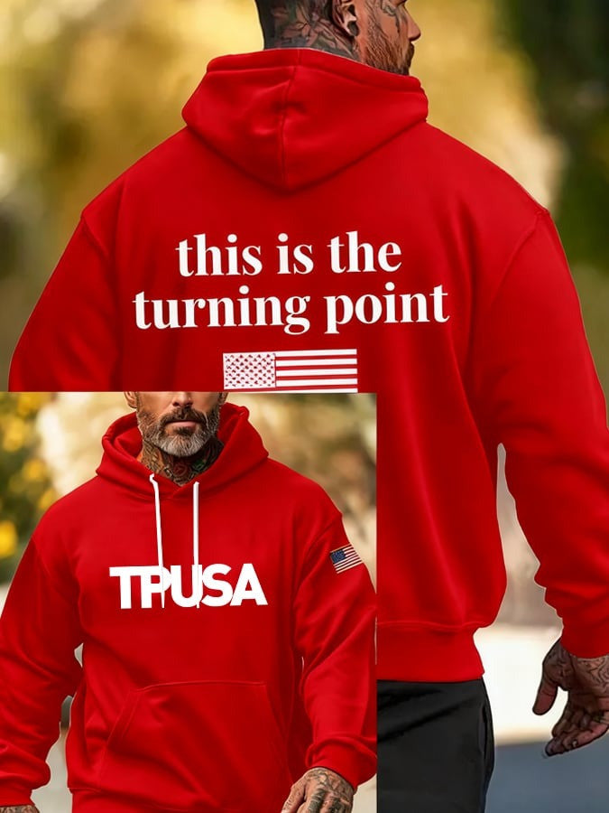 Red Charlie Kirk This Is The Turning Point TPUSA Hoodie October 14 Day Memorial Apparel - Lilybirchmarket