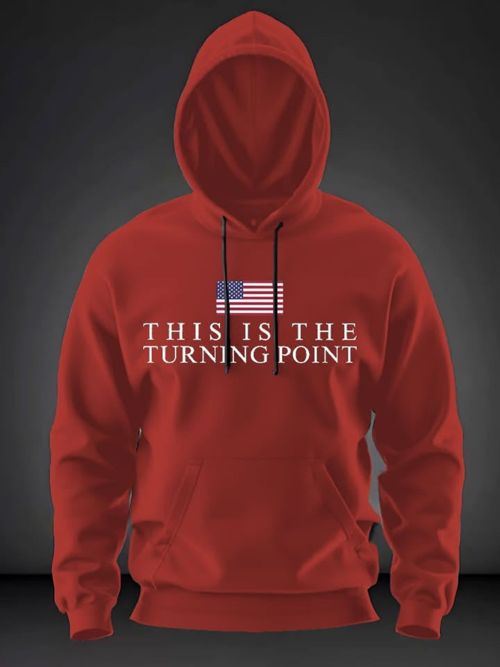 Red Charlie Kirk This Is The Turning Point USA Hoodie October 14 Day Memorial Funeral Merch - Lilybirchmarket
