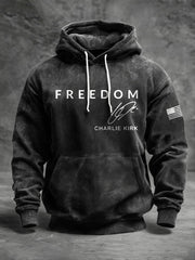 Red Charlie Kirk Washed Hoodie Signature RIP Charlie Kirk Legend Memorial Apparel - Lilybirchmarket