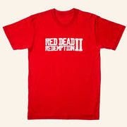 Red Dead Redemption Merch Red Dead Redemption II Logo Red T-Shirt Gifts For Him - Lily Birch Market