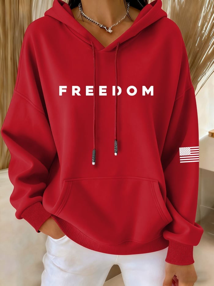 Red Freedom Charlie Kirk Day Hoodie Clothes Charlie Kirk Memorial Merch Store Gifts For Her - Lilybirchmarket