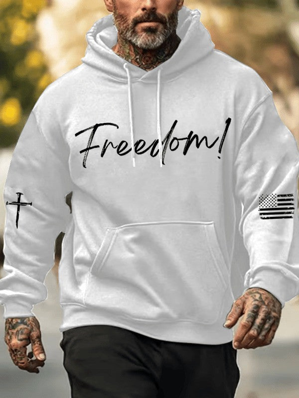 Red Freedom Charlie Kirk Hoodie Turning Point USA Flag Wear Red On October 14 Day Tribute - Lilybirchmarket