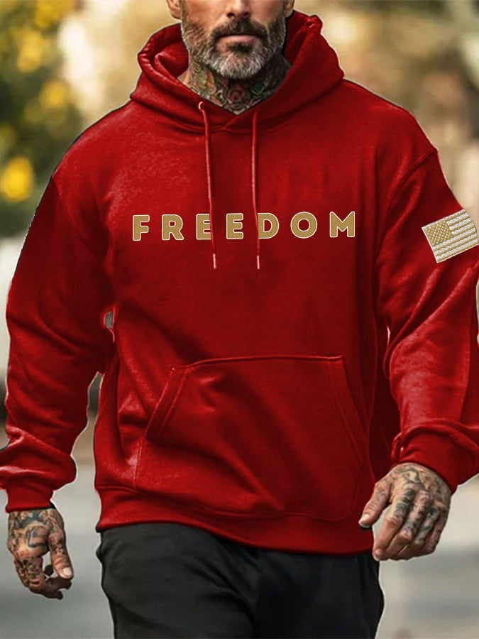 Red Freedom Charlie Kirk Hoodie Turning Point USA October 14 Birthday Clothing - Lilybirchmarket
