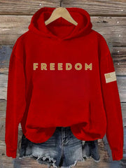 Red Freedom Charlie Kirk Hoodie Turning Point USA Wear Red October 14 Birthday Tribute - Lilybirchmarket
