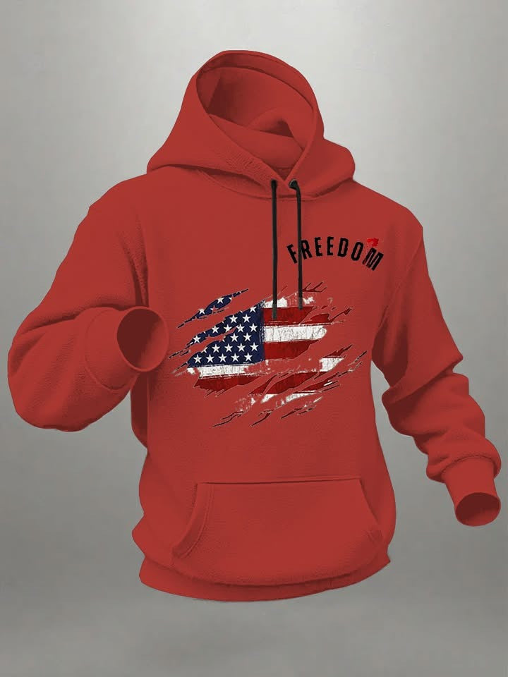 Red Freedom Charlie Kirk Merch Hoodie Honor October 14 Charlie Kirk Day Clothing Gift Ideas - Lilybirchmarket