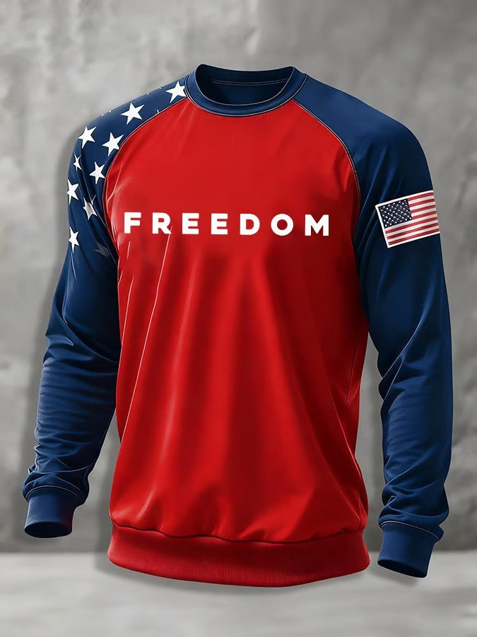 Red Freedom Charlie Kirk Sweatshirt Charlie Kirk Memorial Apparel Gifts For Patriots - Lilybirchmarket