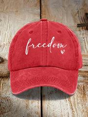 Red Freedom Hat Charlie Kirk Shooter Hat Patriot Gifts For Brother - Lilybirchmarket