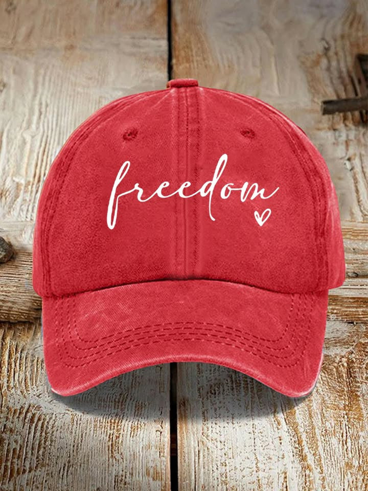 Red Freedom Hat Charlie Kirk Shooter Hat Patriot Gifts For Brother - Lilybirchmarket