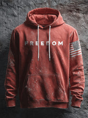 Red Freedom Hoodie Charlie Kirk Commemorative Wear Red For Charlie Kirk Day Gifts - Lilybirchmarket