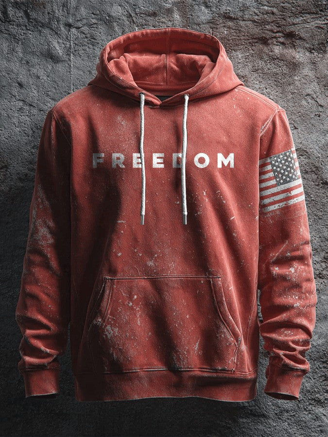 Red Freedom Hoodie Charlie Kirk Commemorative Wear Red For Charlie Kirk Day Gifts - Lilybirchmarket