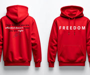 Red Freedom Hoodie Charlie Kirk Signed Just Because You Are Offended Hoodie Merch Gifts - Lilybirchmarket