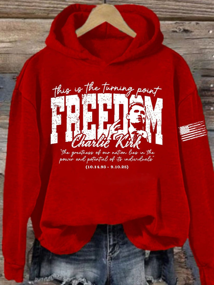 Red RIP Charlie Kirk Day Hoodie This Is The Turning Point USA TPUSA Wear Red Day 2025 Gifts - Lilybirchmarket
