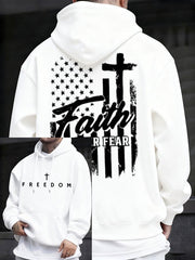 Red RIP Charlie Kirk Freedom Hoodie Faith Over Fear Memorial Clothing October 14 Day Merch - Lilybirchmarket