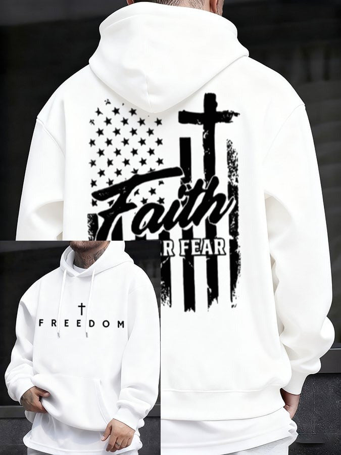 Red RIP Charlie Kirk Freedom Hoodie Faith Over Fear Memorial Clothing October 14 Day Merch - Lilybirchmarket