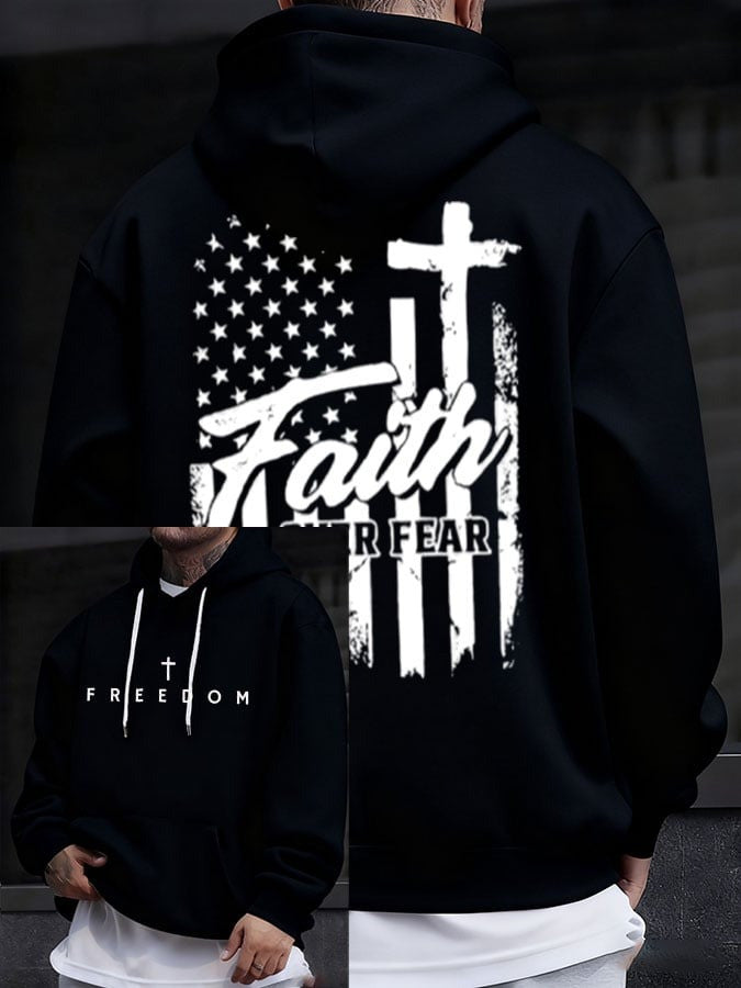Red RIP Charlie Kirk Freedom Hoodie Faith Over Fear Memorial Clothing October 14 Day Merch - Lilybirchmarket
