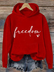 Red RIP Charlie Kirk Freedom Hoodie October 14 Support Wear Red For Charlie Kirk Day 2025 - Lilybirchmarket