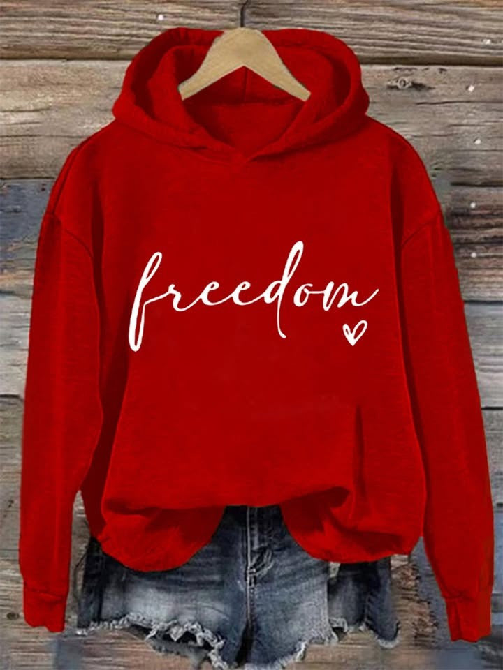 Red RIP Charlie Kirk Freedom Hoodie October 14 Support Wear Red For Charlie Kirk Day 2025 - Lilybirchmarket