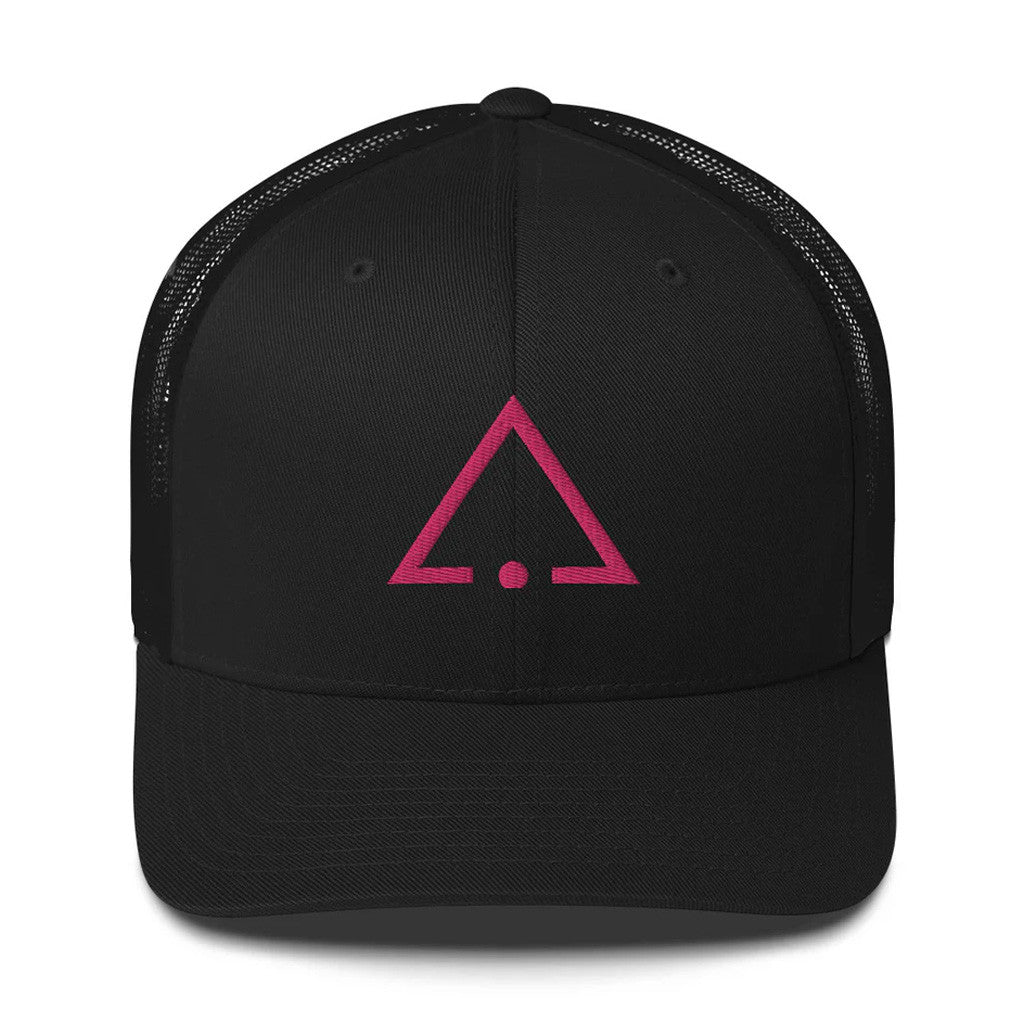 Red Rising Merch Embroidered Pink Sigil Trucker Hat Gift Ideas For Wife - Lilybirchmarket