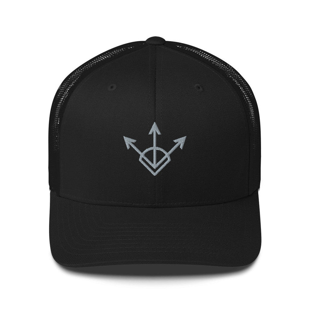Red Rising Merch Embroidered Silver Sigil Trucker Hat Presents For Boyfriend - Lilybirchmarket