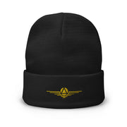 Red Rising Merch Gold Sigil Embroidered Beanie Birthday Present For Dad - Lilybirchmarket
