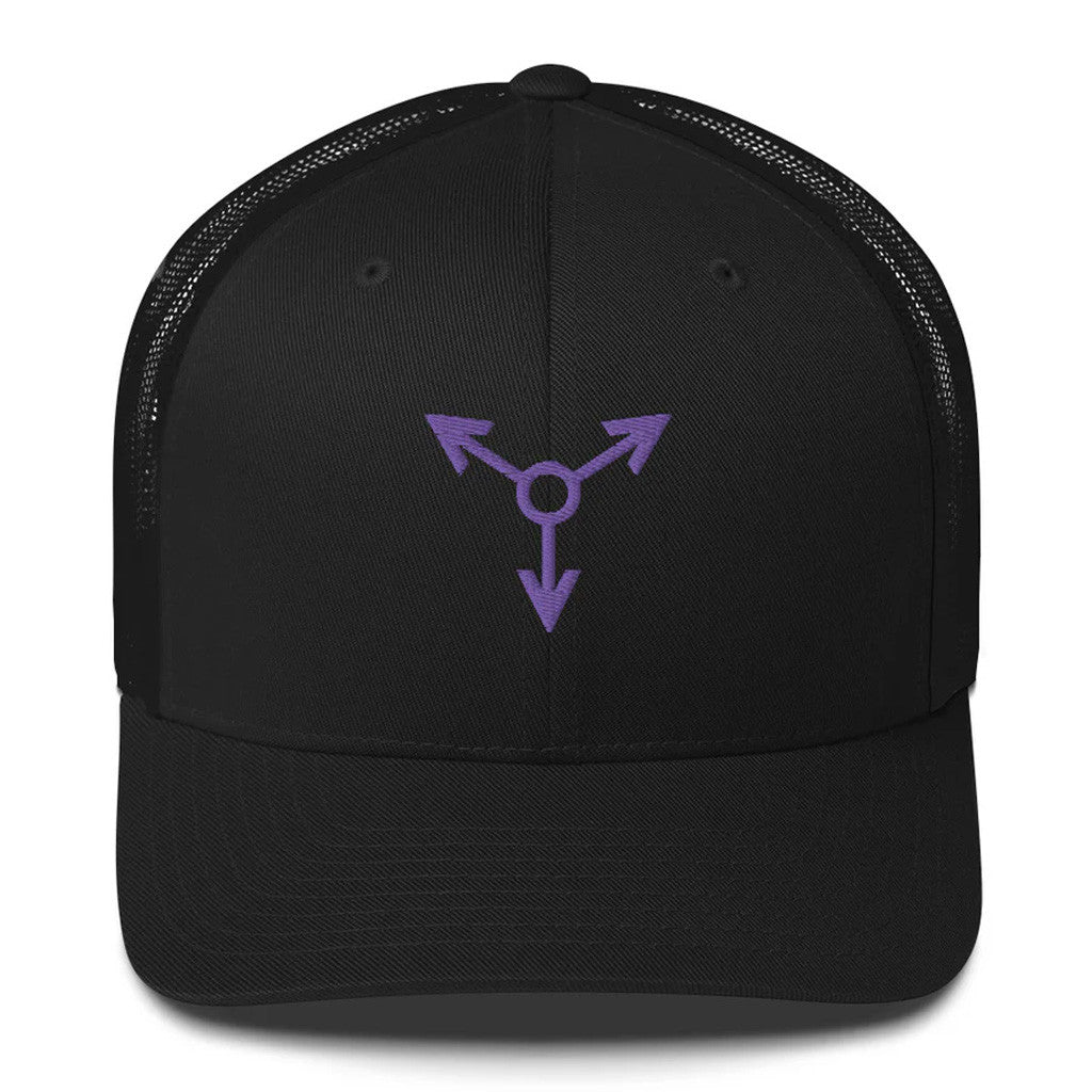 Red Rising Merch Violet Sigil Trucker Hat Embroidered Presents For Father - Lilybirchmarket