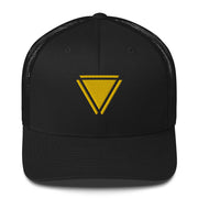 Red Rising Merch Yellow Sigil Trucker Hat Embroidered Gift Ideas For Boyfriend - Lilybirchmarket