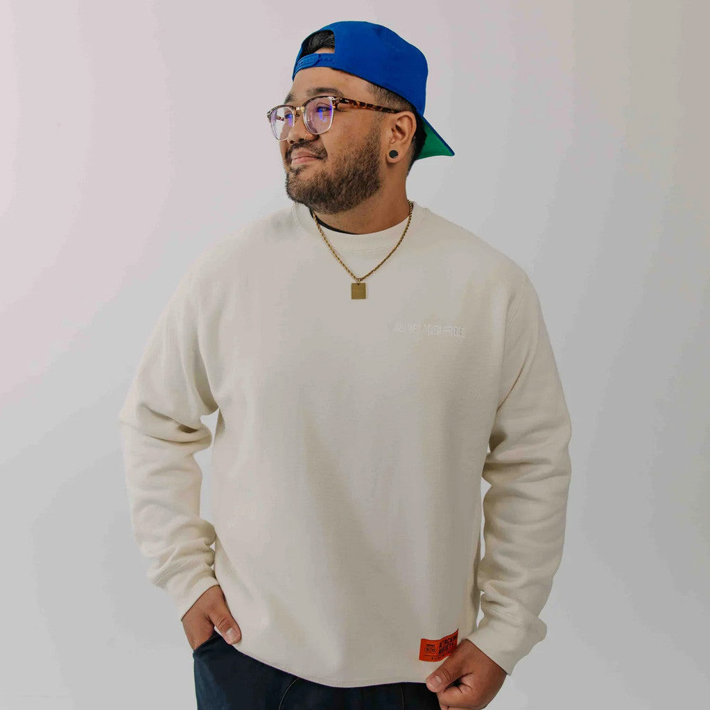 Red Rocks Merch Alive And Free Crewneck Sweatshirt Gifts For Him - Lilybirchmarket