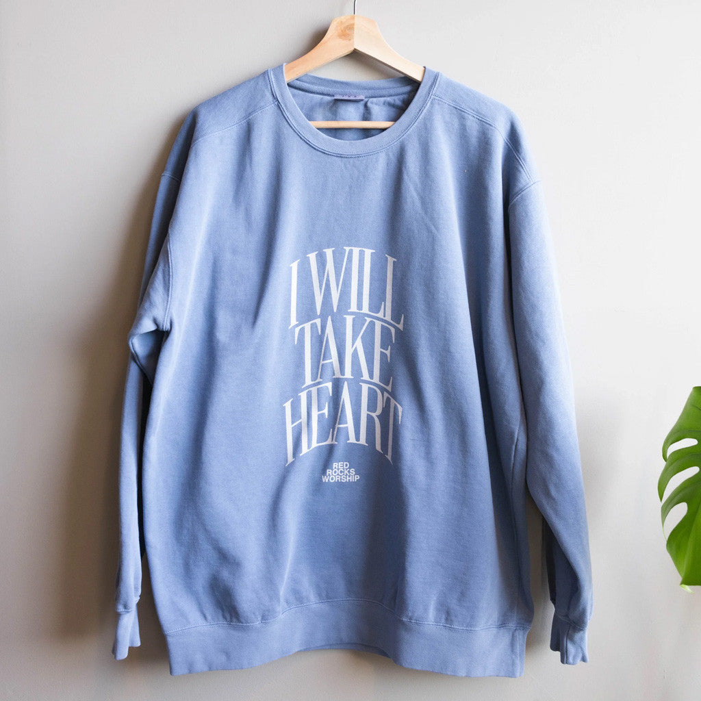 Red Rocks Merch I Will Take Heart Crewneck Sweatshirt Gifts For Wife - Lilybirchmarket