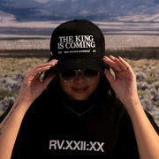 Red Rocks Merch The King Is Coming Embroidered Hat Gifts For Husband - Lilybirchmarket