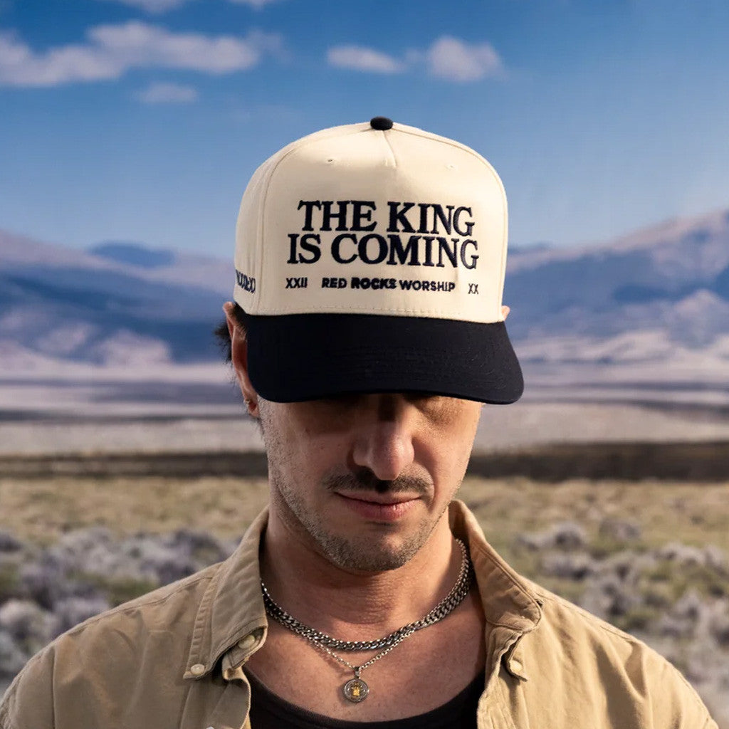 Red Rocks Merch TKIC Hat The King Is Coming Embroidered Hat Gifts For Him - Lilybirchmarket
