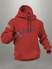 Red Turning Point USA Charlie Kirk Hoodie Memorial Merch National Charlie Kirk Day Wear Red - Lilybirchmarket
