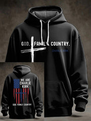 Red We Are Charlie Kirk Hoodie God Family Country Remembrance Day Clothing Supporters Gifts - Lilybirchmarket