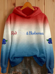 Red White And Blueberries Hoodie Clothes R.I.P Charlie Kirk Memorial Tribute Apparel Merch - Lilybirchmarket