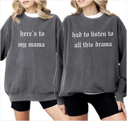 Reputation Mother Daughter Sweatshirt Bundle Swift Heres To My Mama Set Gift Mom Eras Tour Crewneck Outfit Unisex Plus Size Gifts For Sister - Lilybirchmarket