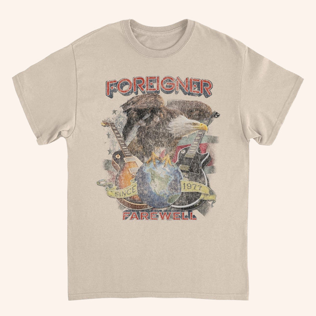 Rerun The 80S Merch Eagle Foreigner Farewell T-Shirt Gifts For Dad - Lily Birch Market
