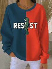 Resist Frog Sweatshirt Portland Frog Resist Sweatshirt No Kings In America Merch - Lilybirchmarket