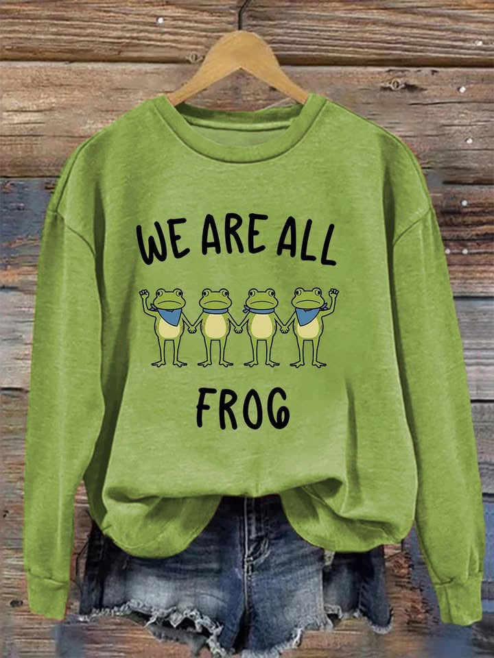 Resist Frog Sweatshirt We Are All Frog Sweatshirt Frog Symbol of Freedom Shirt Gifts For Mom - Lilybirchmarket