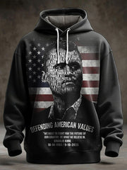 Rest In Peace Charlie Kirk Hoodie Defending American Values Honor The Legend Patriot - Lilybirchmarket