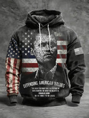 Rest In Peace Charlie Kirk Hoodie Defending American Values TPUSA Merch Tribute Gifts - Lilybirchmarket
