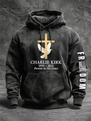 Rest In Peace Charlie Kirk Hoodie Forever In His Grace Freedom Clothing Memorial Gifts - Lilybirchmarket