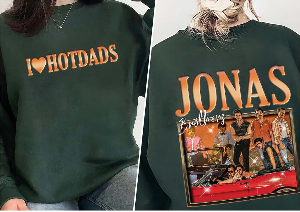 Retro Jonas Brothers 2 Sides Shirt, Jonas Brothers SweatShirt, Nick Joe Kevin Jonas Tour Dates Merch Shirt Gifts For Her - Lilybirchmarket