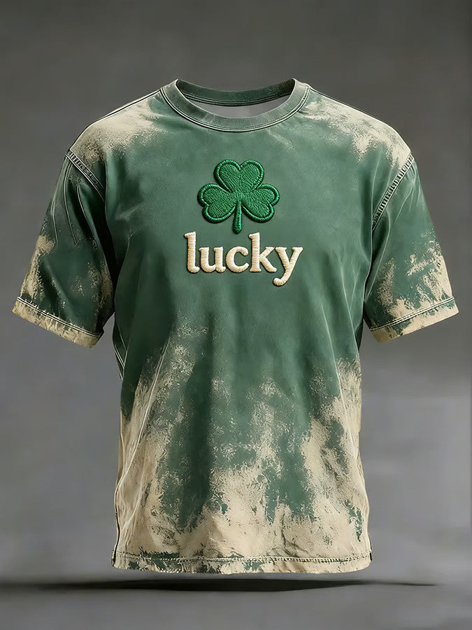  Retro Lucky Shamrock T-Shirt St Patrick's Day Men's Apparel St Patricks Day Gift Ideas - TradiViet