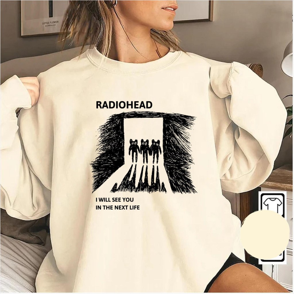 Retro Radiohead I Will See You Shirt, 2D Radiohead Concert Unisex Hoodie, Radiohead Rock Roll Band SweatShirt Gifts For BFF - Lilybirchmarket