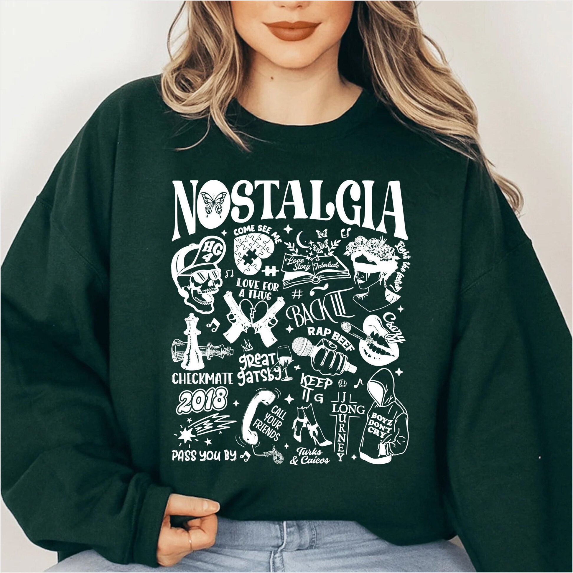 Retro Rod Wave Nostalgia Sweatshirt Gifts For Besties Trendy Merch - Lilybirchmarket