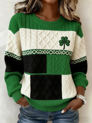  Retro Shamrock St Patrick's Day Sweatshirt St Patrick'S Day Apparel Women Gifts For Her - TradiViet