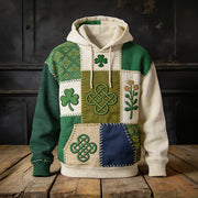 Retro St. Patrick's Day Celtic Cross Hoodie St Patricks Day 2026 Clothing Cool Present - Lilybirchmarket
