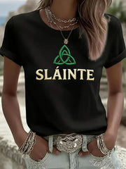  Retro St Patrick's Day Slainte T-Shirt Irish Parade Saint Patty's Day Shirts Gifts For Her - TradiViet